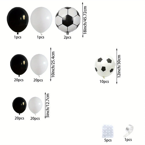 100pcs Football Themed Balloon Party Garland Arch Kit Birthday Party Celebration Party Football Anniversary Party - Big Tim's Magic Emporium