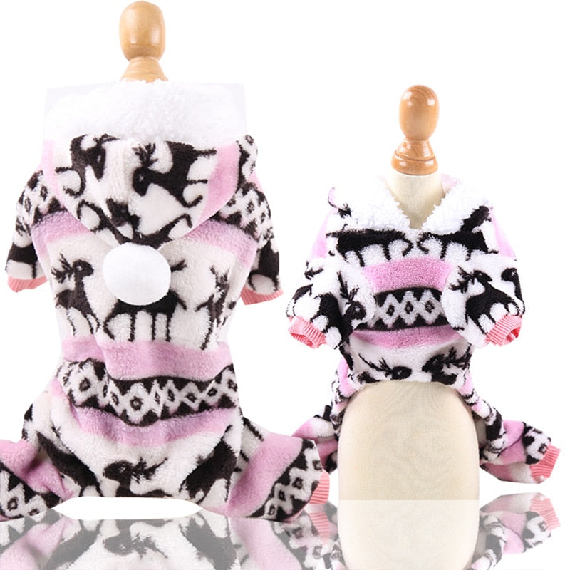 Animal Hooded Pet Costume Jumpsuit