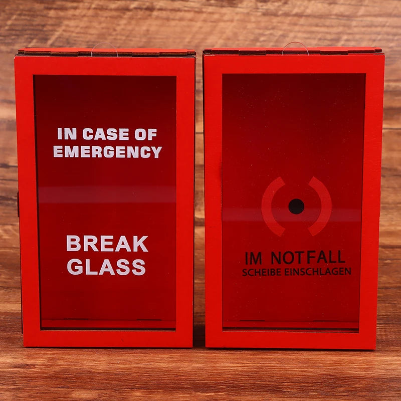 Funny Break In Case Emergency Gift Box With Hammer Gift Packaging Case Red Gag Gift Organizer For Birthday Holiday - Big Tim's Magic Emporium
