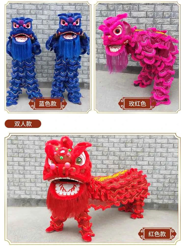 lion dance props complete set of lion dance adult full set of double single