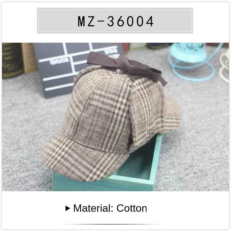 Holmes Pipe Props Halloween Stage Performance Props Detective Hat Deerstalker Detective Sherlock Magnifying Glass Equipment
