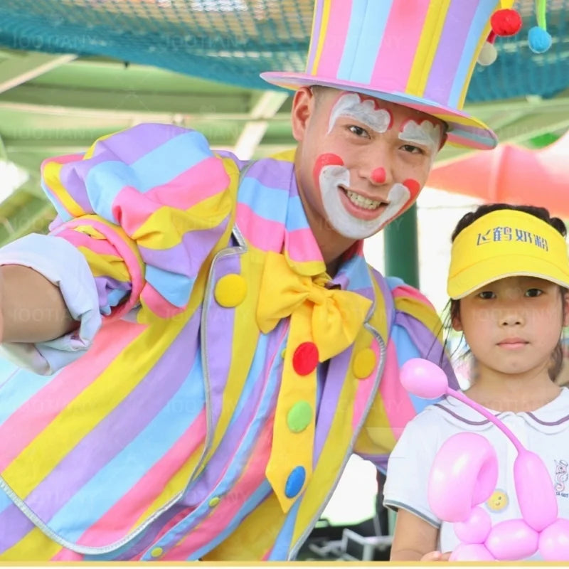 Halloween Adult Men And Women Clown Costume Circus Masquerade Dress Up Amusement Park Funny Role-playing Performance Costume Set - Big Tim's Magic Emporium