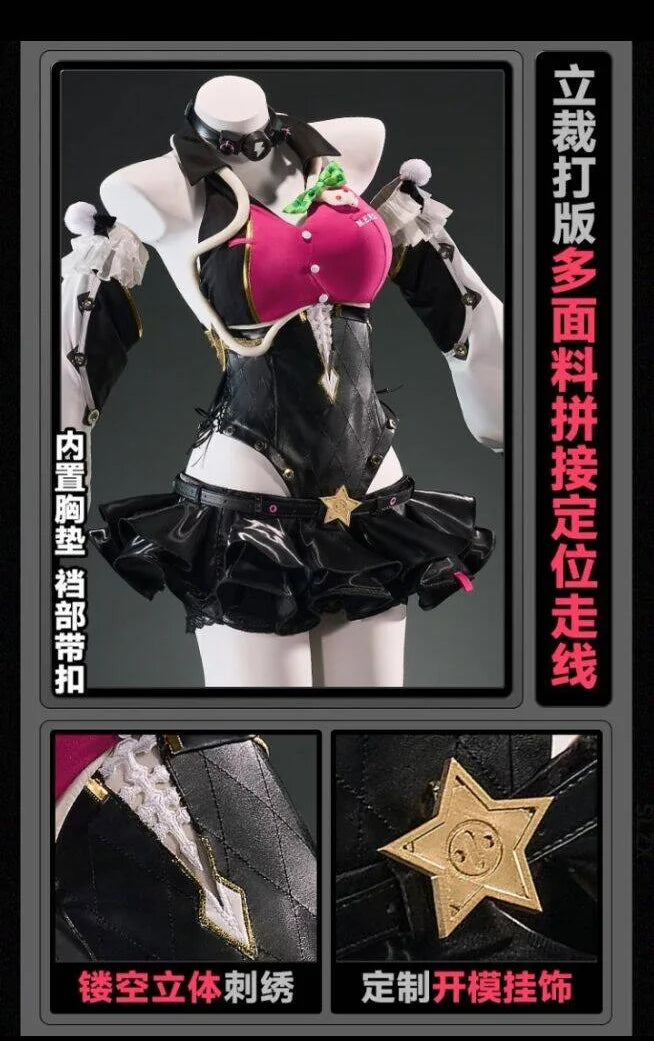 Zenless Zone Zero Cissia Cosplay Costume | Leather Jumpsuit Set - Big Tim's Magic Emporium