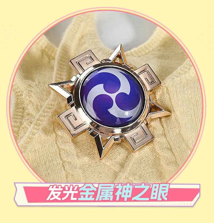Metal props Game Genshin Impact Varesa Cosplay Costume Halloween Party Christmas Role Playing Comic Exquisite props Size S-XL