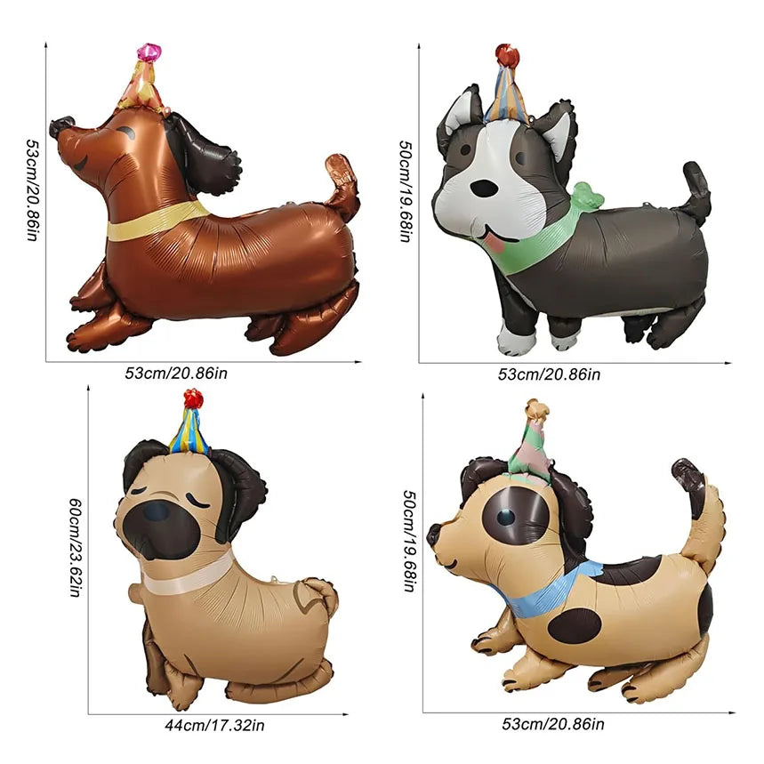 Dog Party Decoration Pet Party Tableware Plate Cup Napkin Tablecloth Birthday Party Banner - Big Tim's Magic Emporium