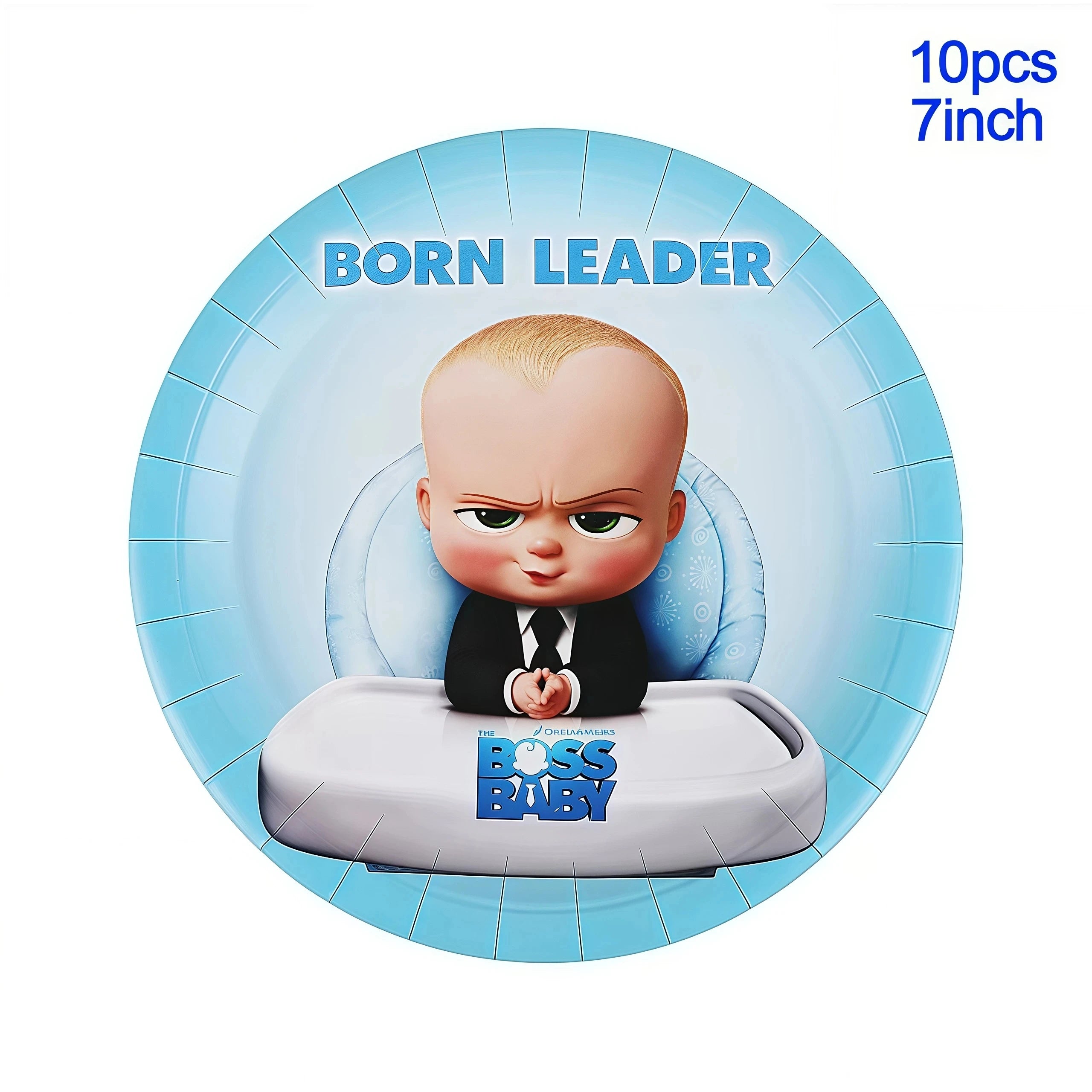 Cartoon Bossed Baby Newborn 1st Birthday Party Decorations Cute Balloons Plates Banner Tableware Set for Kids Party Favors Gifts