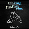 Linking Jumbo Pins By Sam Wei Stage Magic Tricks Illusions Magic Props Professional Magician Trick Magia Funny Gimmicks Games