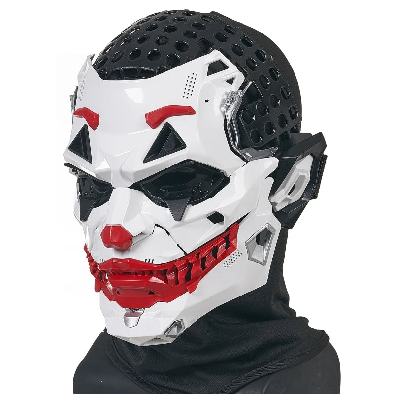 Joker Masks Cyberpunk Masks Clown Braids 2d Cosplay Resin Custom Products Halloween Anime Role-Playing Props And Gifts Toys - Big Tim's Magic Emporium