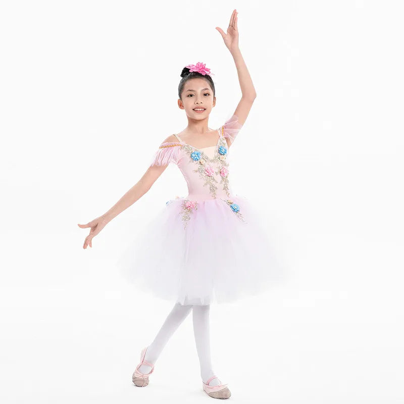 Children's Ballet Skirt, Girls' Dance Skirt, Ballet Performer Clothing, Children's Dance Skirt, Stage Performance Group Clothing - Big Tim's Magic Emporium