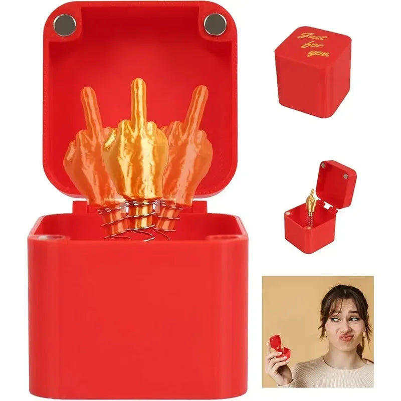 Home Decoration Interesting Prank Gift Middle Finger In Box Box Funny Creative Gifts Office Desk Decoration Gifts For Guests - Big Tim's Magic Emporium