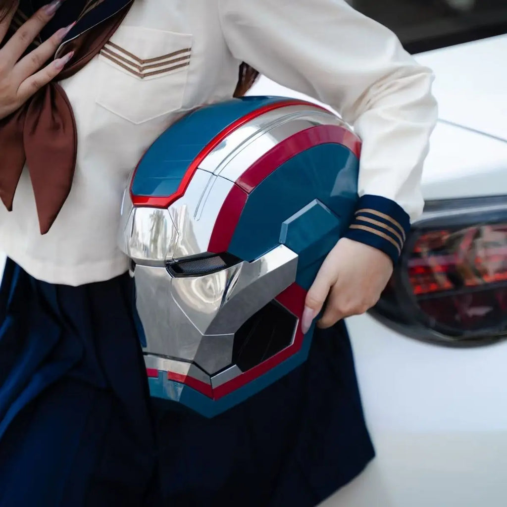 Iron Man War Machine 1:1 Cos Mask Wearable Helmet Remote Voice Control Automatic Helmet Mask Halloween Cosplay Props Adult Gift - Big Tim's Magic Emporium