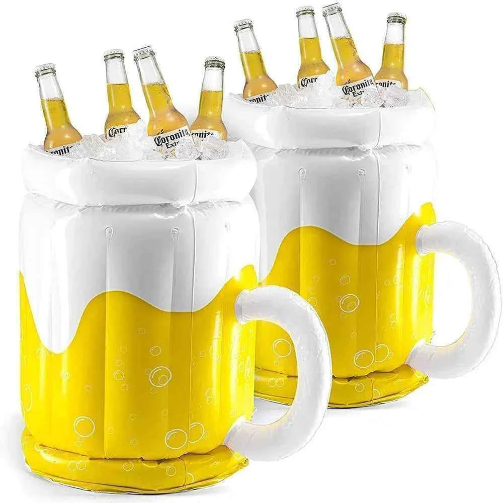 1pc PVC Inflatable Ice Bucket Beer Cooler Funny Hawaiian Birthday Party Decoration Summer Beach Pool Outdoor BBQ Supplies Props