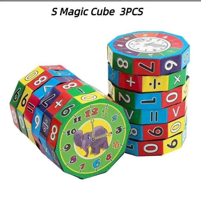 Montessori Arithmetic Toy - Magic Cylinder Mathematics Numbers Cube for Kids Learning and Counting Game Puzzle - Big Tim's Magic Emporium