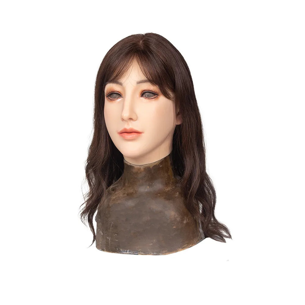 High-Quality Silicone Face Masks Crossdresser Fake Faces Drag Queen Stage Performance Cosplay Crossdressing Sissy Transgender - Big Tim's Magic Emporium