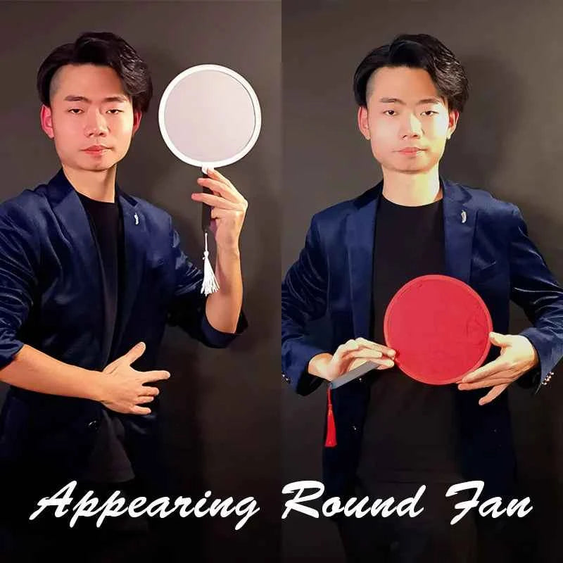 Appearing Round Fan – Instant Production Fan Magic Prop by Angel - Big Tim's Magic Emporium