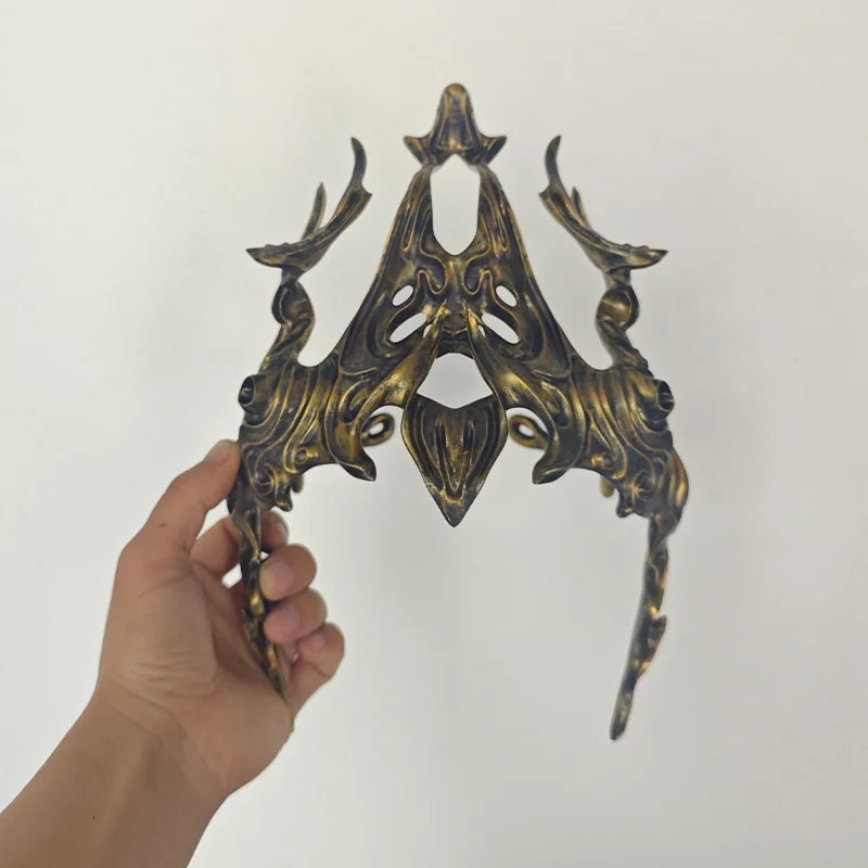 Vintage Resin Armor Mask | Ancient Warrior Helmet for Cosplay & Halloween - Big Tim's Magic Emporium