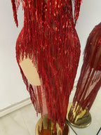 Vintage-Inspired Tassel Long Dress For Women