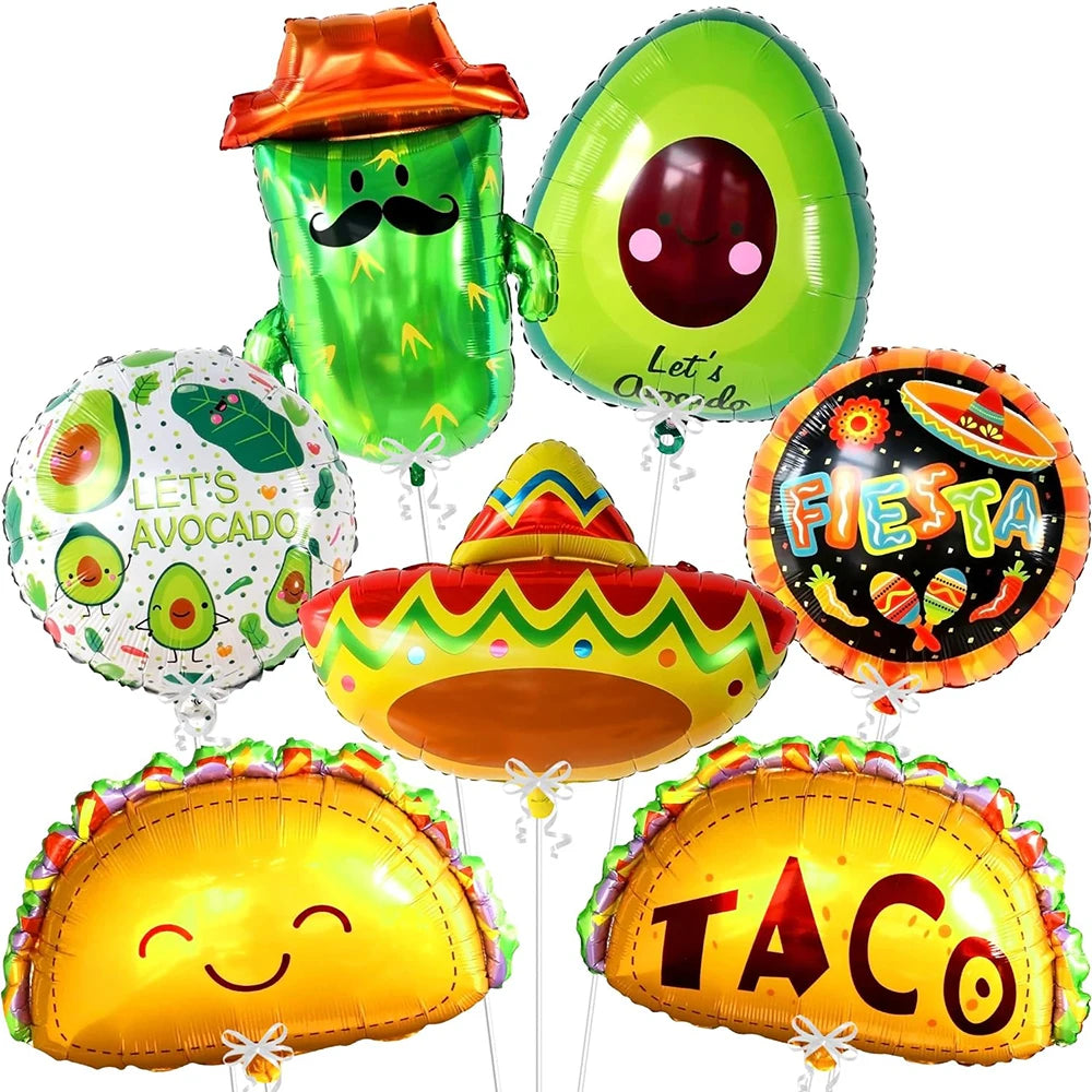 Mexican Carnival Balloons Carnival Party Decorate Mexican theme party Decorate Mexican balloon Carnival party balloons - Big Tim's Magic Emporium