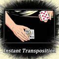 Instant Transposition Magic Tricks Playing Card Change Position Close Up Street Illusion Gimmick Mentalism Puzzle Toy Magia Card
