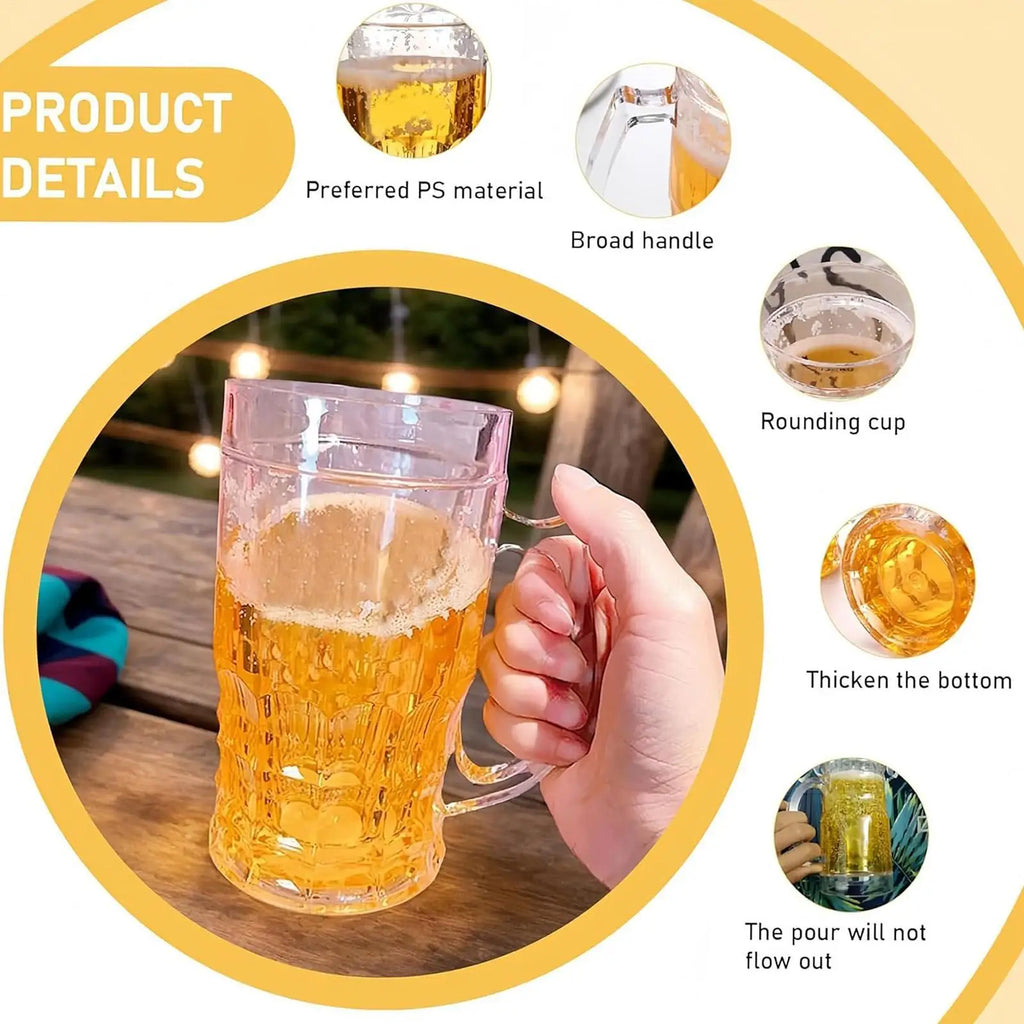 Fake Beer Mug Funny Water Cup, Novelty Prank Toy & Gag Gift for Adults Coworkers, Creative Desk Ornament for Office Home Decor - Big Tim's Magic Emporium