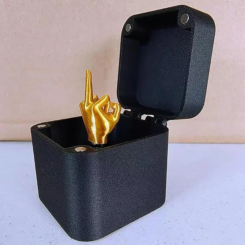 Home Decoration Interesting Prank Gift Middle Finger In Box Box Funny Creative Gifts Office Desk Decoration Gifts For Guests - Big Tim's Magic Emporium