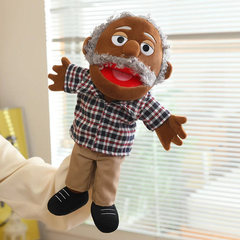 Family Hand Puppets – 38cm Plush Character Puppets for Storytelling & Role Play - Big Tim's Magic Emporium