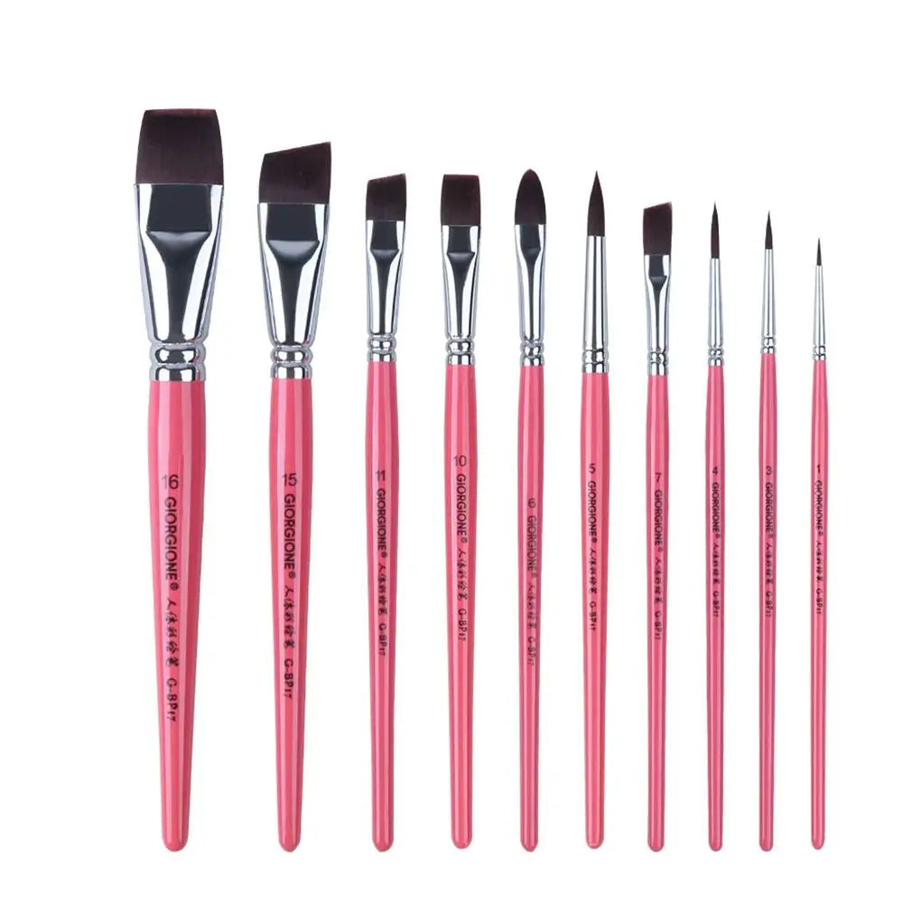 Body Pinting Face Body Art Paint Multifunctional Wooden Handle Drawing Art Pen with Storage Box Portable Oil Painting Brushes