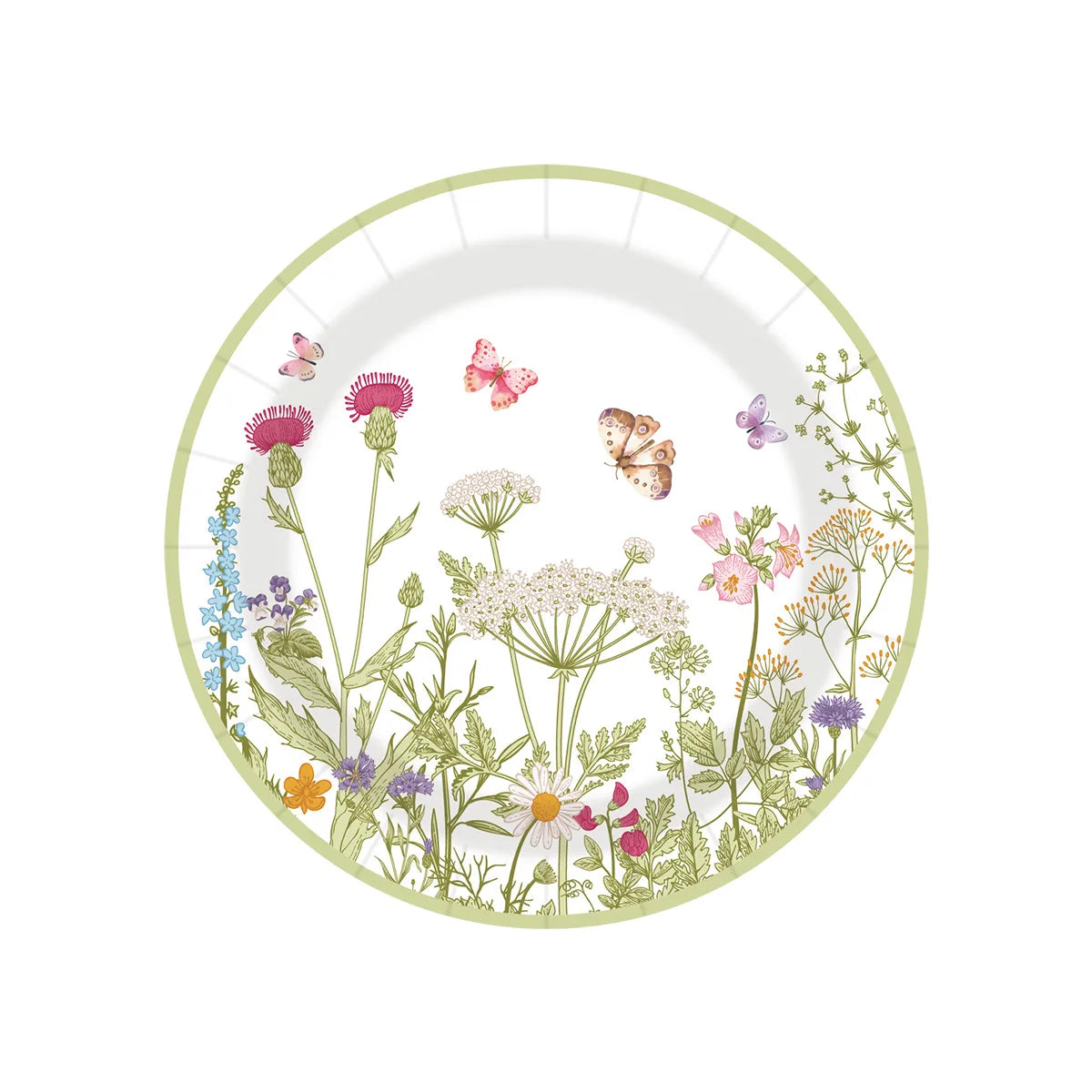 240pcs Spring Flowers Fresh Disposable Paper Tableware Wildflower Plate Birthday Party Decoration Party Supplies Party - Big Tim's Magic Emporium