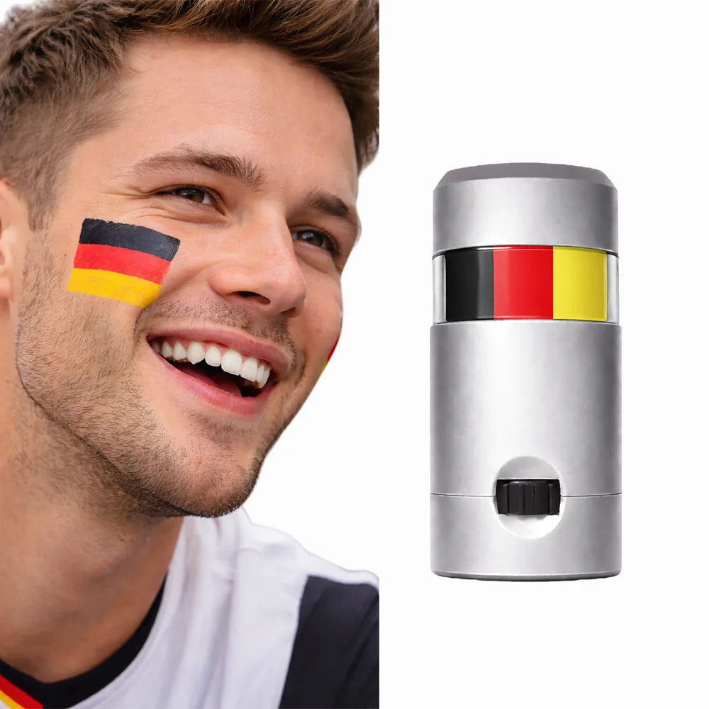 3 Colors Face Body Paint Sticks National Flag Graffiti Oil Palette for World Cup Soccer Fans Party Makeup Tattoo Painting Tool