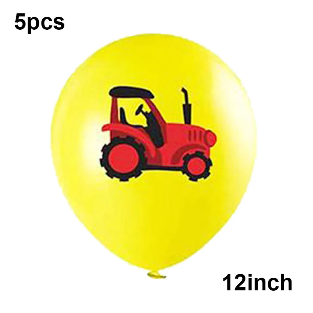 Tractor Party Paper Plates Cups Napkins Banner Tractor Birthday Party Supplies Tractor Themed Party Decor for Party Farm Party - Big Tim's Magic Emporium