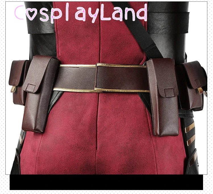 New Arrival DP3 Mr. Pool Cosplay Costume Hero Complete Clothes Red Leather Men Jumpsuit Halloween Carnival Christmas Outfit - Big Tim's Magic Emporium