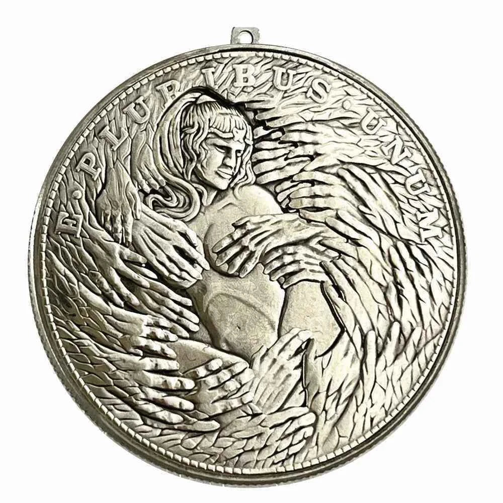 Mechanism Movable Coin Roman Booteen Queen 2pcs For Chose Hobo Nickel Morgan Dollar Amazing Art Creative Gift