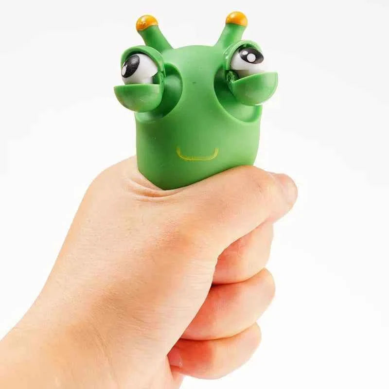 Green Worm Eye Popping Squeeze Fidget Toys For Autism And ADHD Weird Stuff Funny Gadget Novelty Juguetes Antiestrés Ansiedad