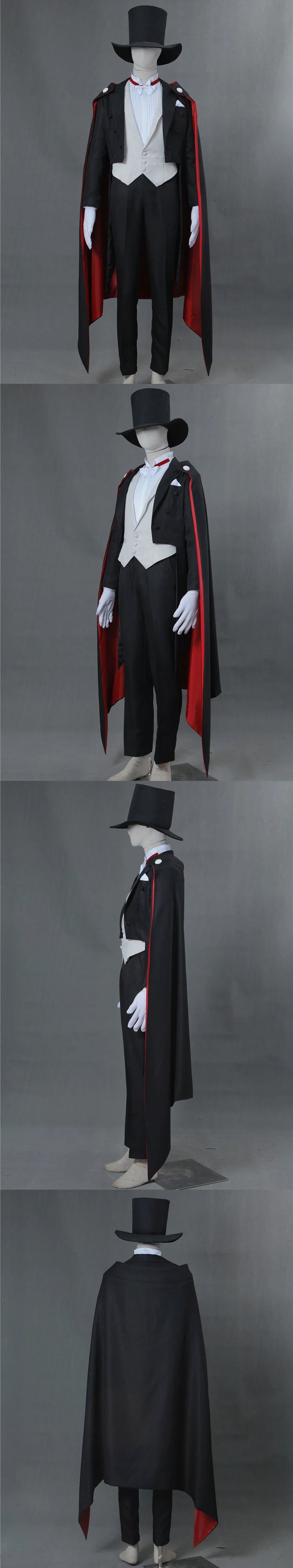 Tuxedo Mask Mamoru Chiba Cosplay Costume | Sailor Moon Adult Full Outfit - Big Tim's Magic Emporium