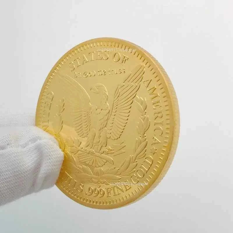 Fashion Morgan Dollar Coin Commemorative Coin Bitcoin Commemorative Medal Scenic Area Coin Home Activity Decoration Gift