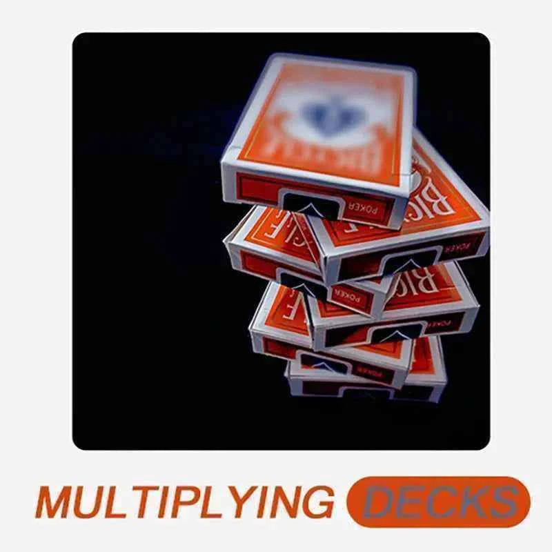Multiplying Decks Magic Tricks One To Six Decks Appearing Magia Magician Easy Close Up Street Illusions Gimmicks Mentalism Props