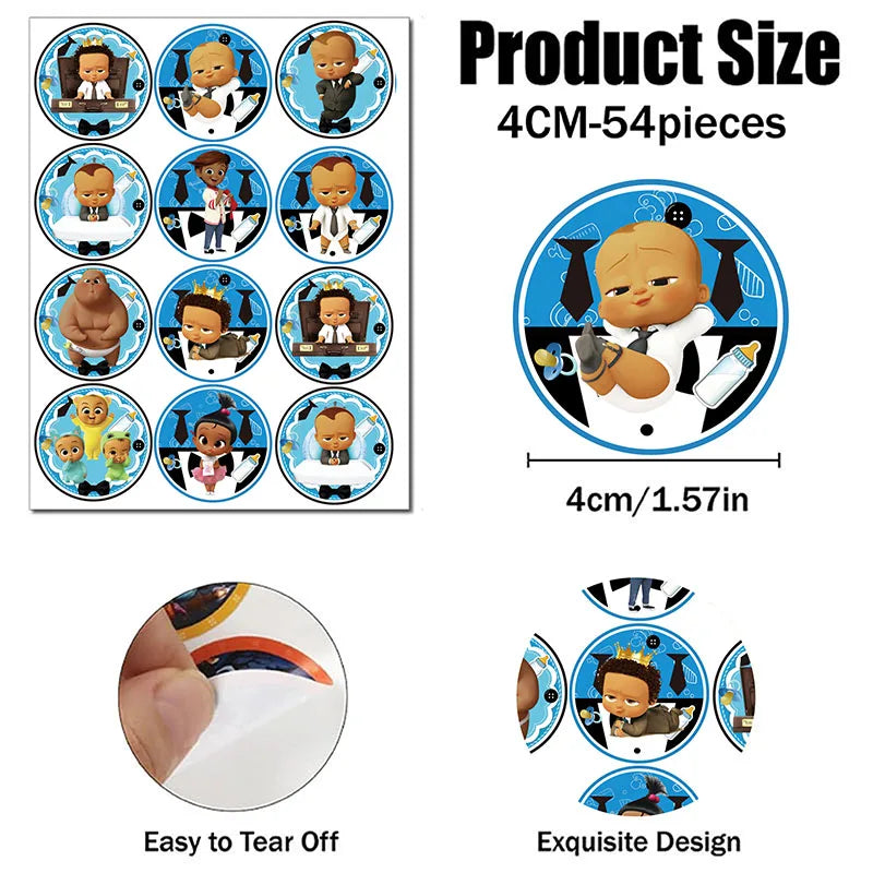 Boss Baby Theme Disposable Party Cake Topper Birthday Party Cake Topper Cake Park Party Decoration Baby Shower Party Supplies - Big Tim's Magic Emporium