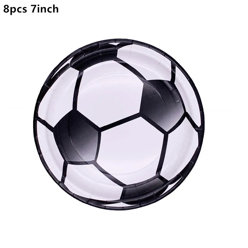 108*180cm Football Tablecloth Party Supplies Disposable Plate Tableware Party Birthday Party Decor Kids Boy Soccer Party Supplie - Big Tim's Magic Emporium