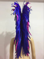 The Stardust Dynasty – Majestic Velvet & Feather Samba Masquerade Crown