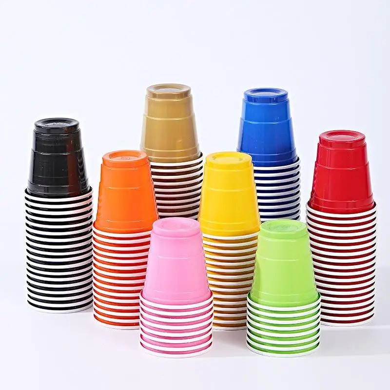 50pcs Party Disposable Plastic Cups Birthday Wedding Festival Beer Drink Soda Cups Party Game Cups - Big Tim's Magic Emporium