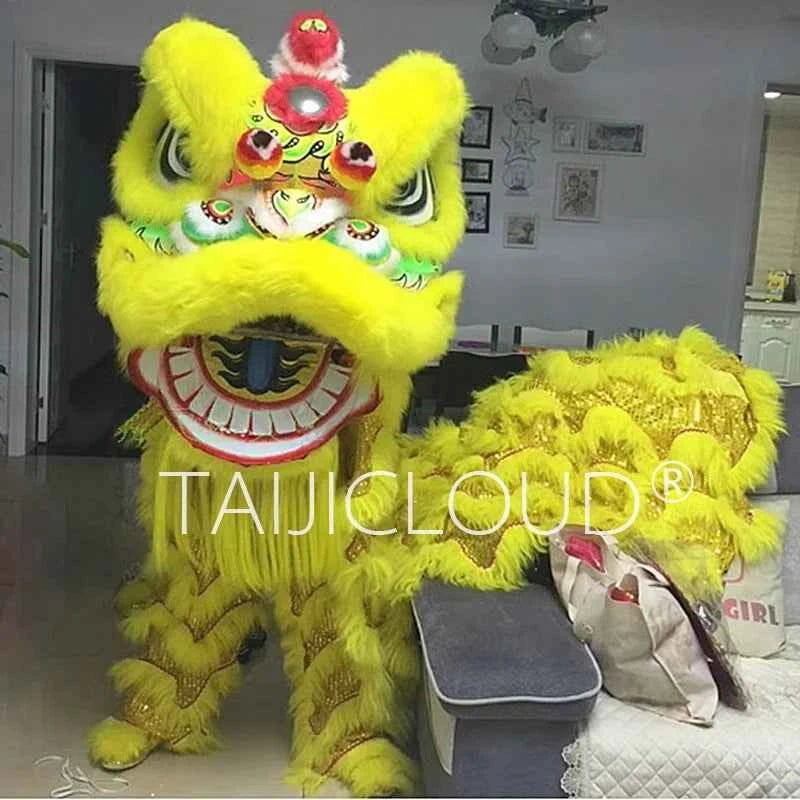 Southern Lion Dance Props for Adults, Double Performance Use, Wool Dragon Lantern, Authentic Lion Awakening Props.