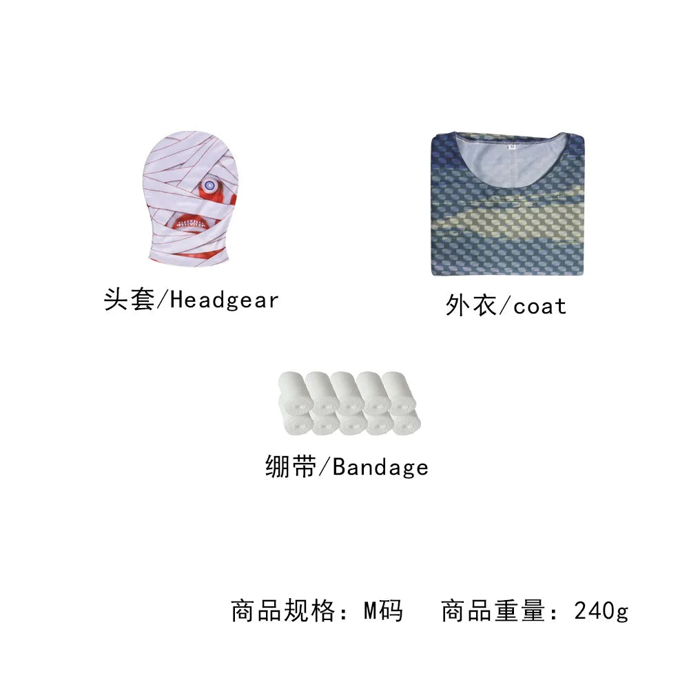 Mouthwashing Anya Curly Daisuke Cosplay Costume Anime Wig Halloween Horror Character Zombie Full Set Women Men Adult - Big Tim's Magic Emporium