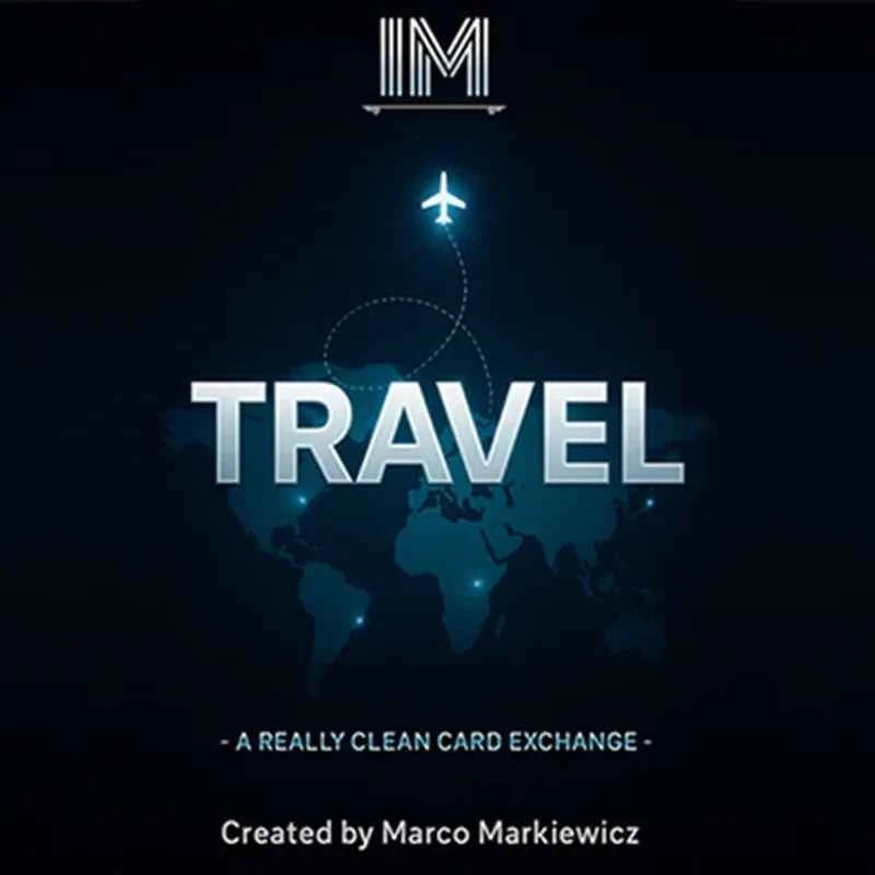 Travel by Marco Markiewicz Magic Tricks Two Cards Switch Places Classic Indian Box Effect Close-up Street Illusions Gimmicks
