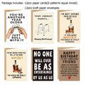 12pcs Happy Birthday Gift Cards Invitations Funny Text Greeting Congratulation Card Kids Adults Birthday Party Supplies Decor by Big Tim's Magic Emporium