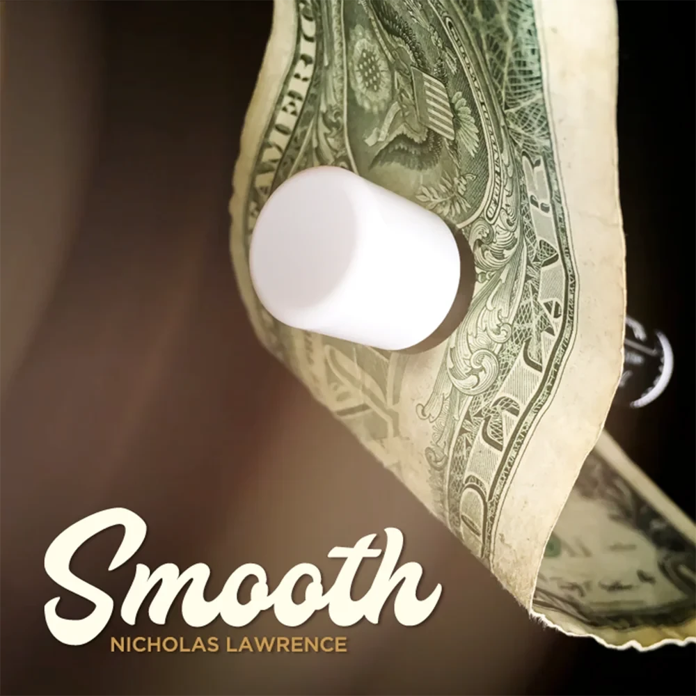 Smooth New Pocket Trick Chapstick Thru Dollar Magic Tricks Close-up Street Illusions Penetration Magia Gimmicks Mentalism Props