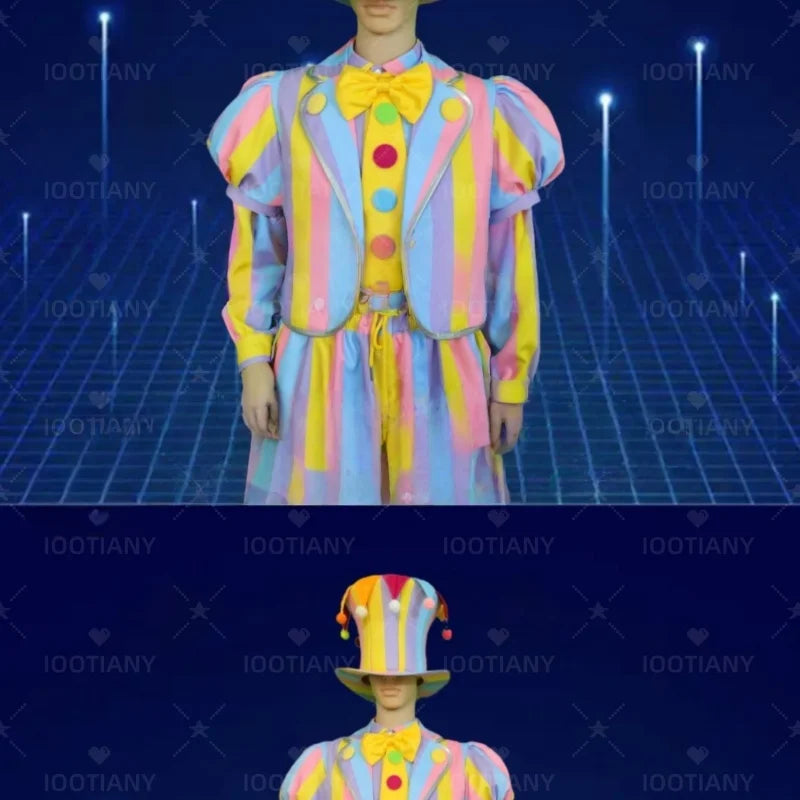 Halloween Adult Men And Women Clown Costume Circus Masquerade Dress Up Amusement Park Funny Role-playing Performance Costume Set - Big Tim's Magic Emporium
