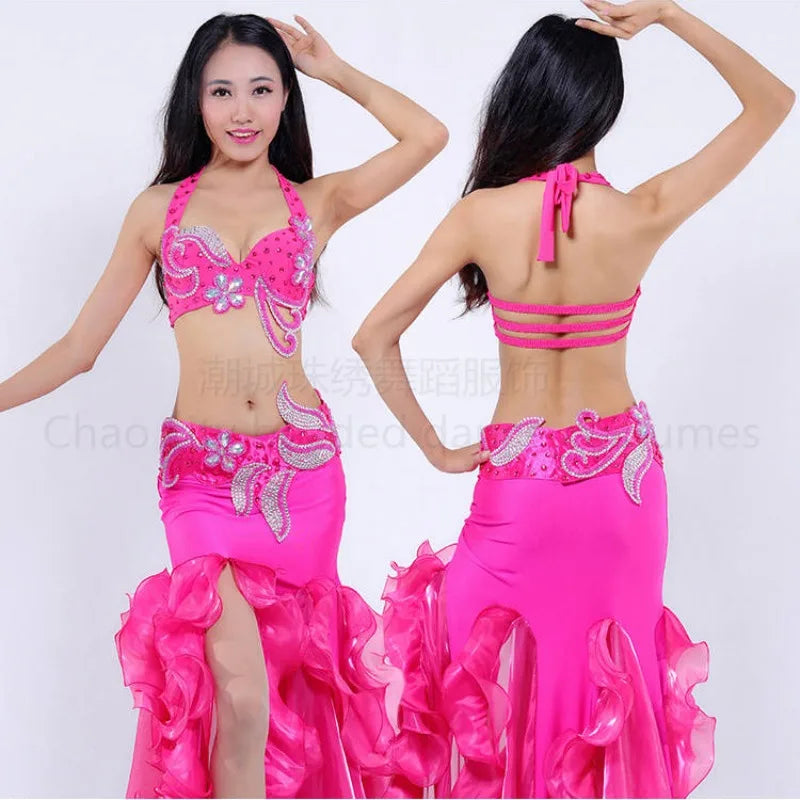 Customized Halloween Belly Dance Costume Set | Exotic Dancewear with Big Skirt - Big Tim's Magic Emporium