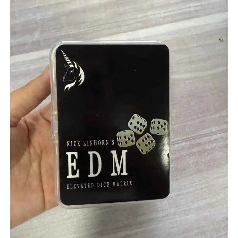 Elevated Dice Matrix Magic Trick (Blue or Red) Close Up Magic Tricks Illusion Magic Props Card Toys Gimmick Magician Funny Games