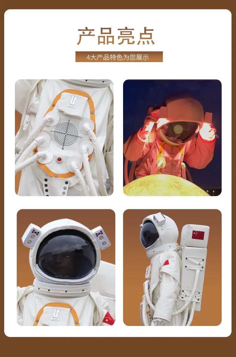 Halloween Spaceman Cosplay Costume Astronaut Cos Suit With Helmet Adult Inflatable Children's Day Photography Photo For Family - Big Tim's Magic Emporium