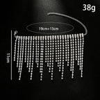 Rhinestone Fringe Tassel Ankle Chains